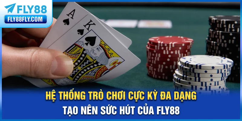 Hệ thống trò chơi cực kỳ đa dạng tạo nên sức hút của FLY88